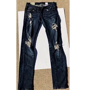 Machine Nouvelle Mode Distressed Jeans